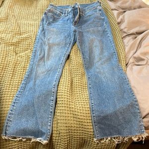 Madewell Midrise Kick Out Crop